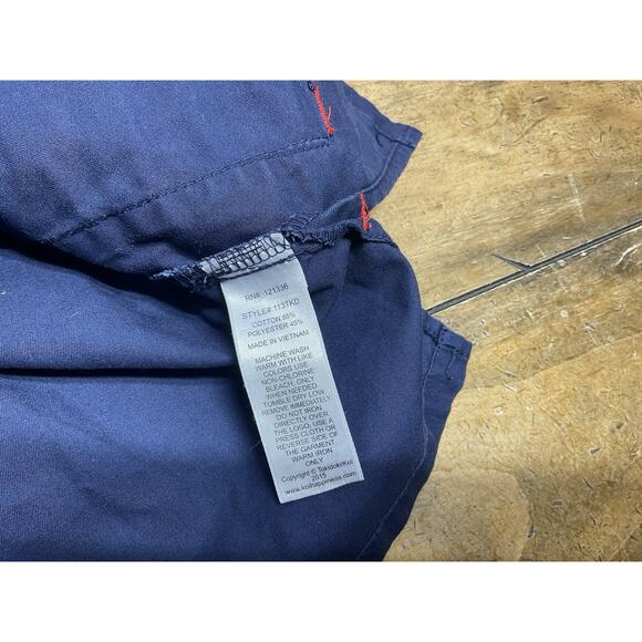 Tokidoki by Koi Women's Scrub Shirt Top Navy Blue W/Pockets Size Medium - Picture 10 of 11